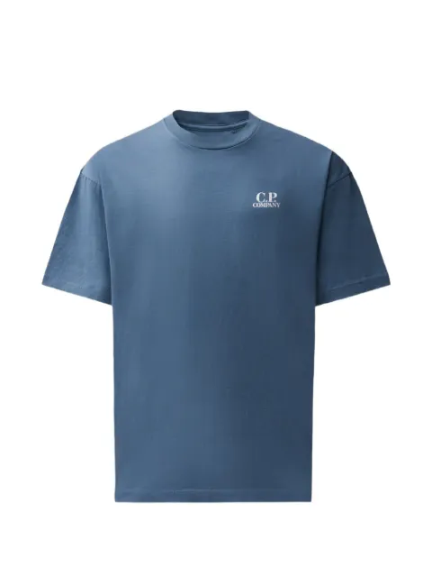 C.P. Company logo-print T-shirt Blue 21CMTS209A110579W871