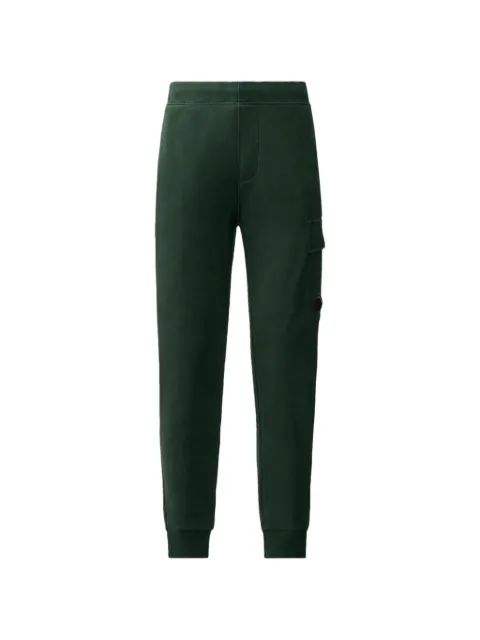 C.P. Company diagonal raised fleece Lens sweatpants Green 21CMSP717A005086W697
