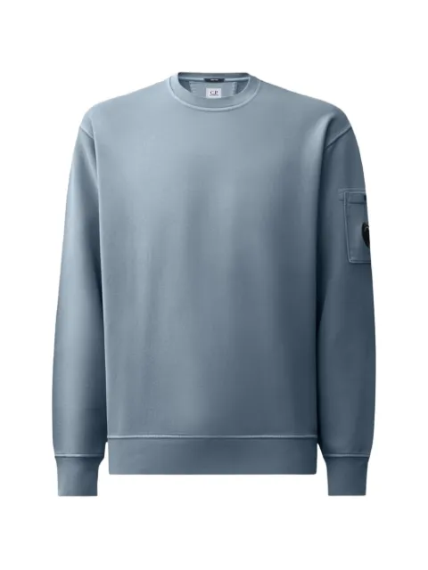 C.P. Company Lens-detail cotton sweatshirt Blue 21CMSS718A006372R871