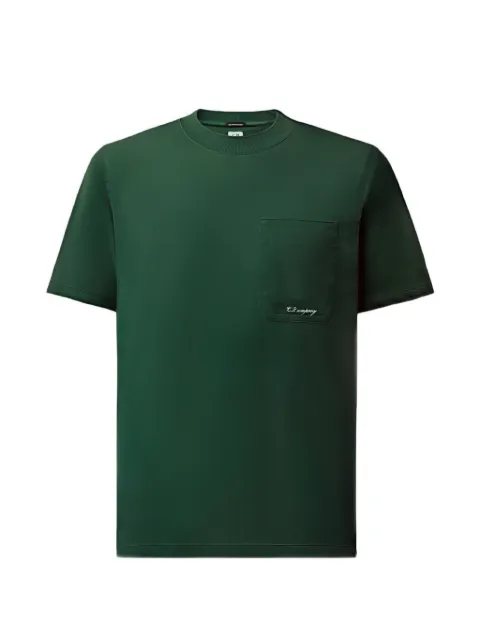 C.P. Company 70/2 mercerized jersey gasato short sleeve T-Shirt Green 21CMTS159A006374G697