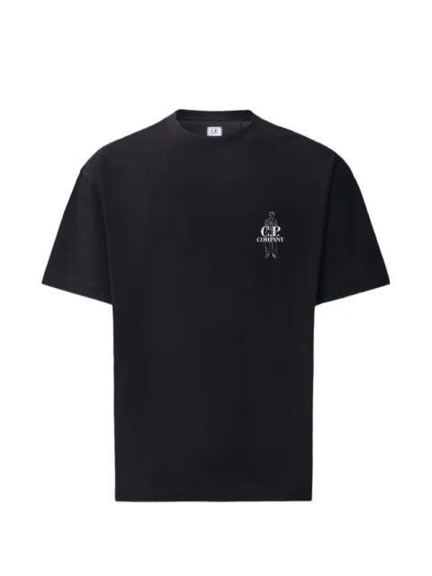 C.P. Company logo-embroidered T-shirt Black 21CMTS166A005100W999