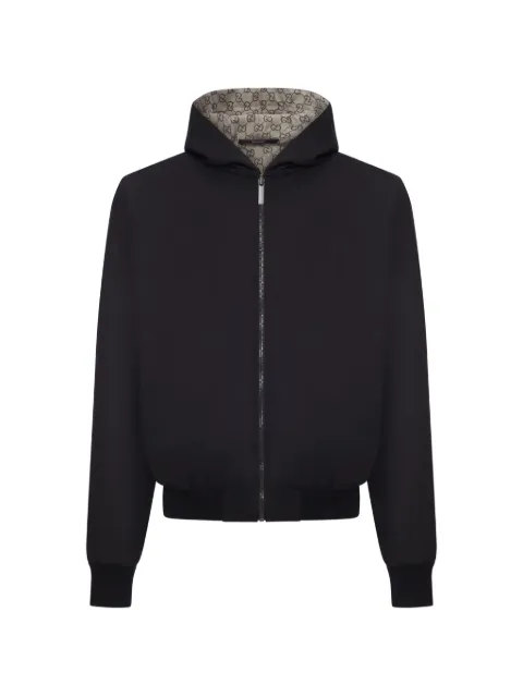 Gucci GG reversible hoodie Black 871671ZAUW7