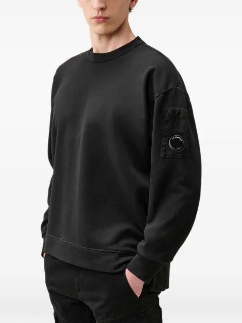C.P. Company Lens-detail sweatshirt Black 21CMSS019A006372M999