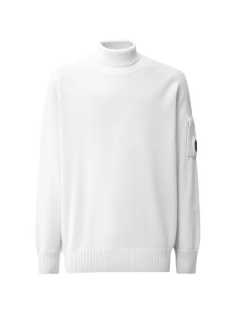 C.P. Company Lens roll-neck sweater White 21CMKN086A110149A103