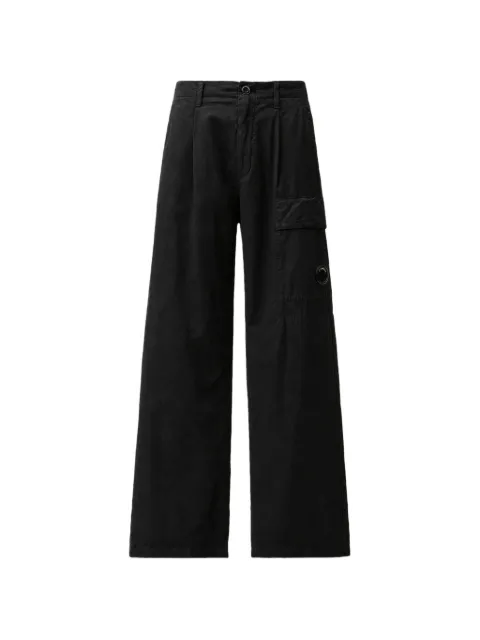 C.P. Company Micro-Reps boxy pleats cargo pants Black 21CMPA111A110324G999