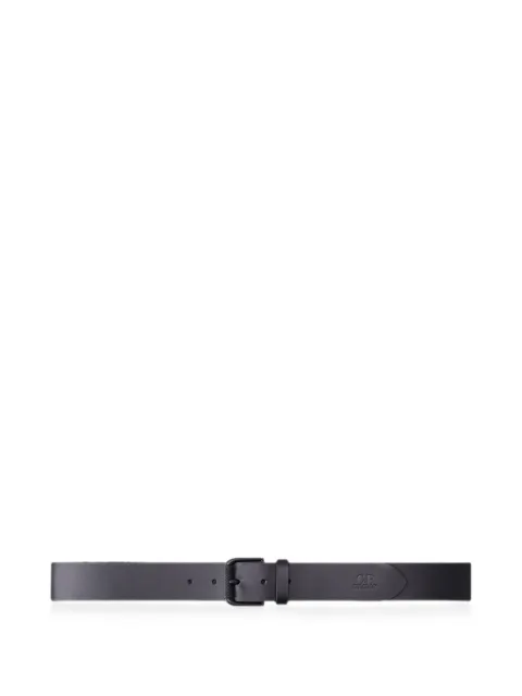 C.P. Company logo-debossed leather belt Black 21CMAC311A110522A999