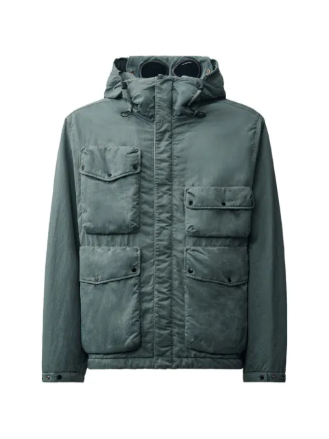 C.P. Company Goggle-detail multi-pocket jacket Green 21CMOW080A110475G950