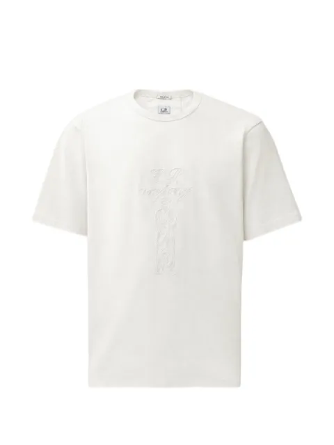 C.P. Company 30/2 mercerized-jersey twisted short-sleeve British Sailor T-shirt White 21CMTS168A110580W103