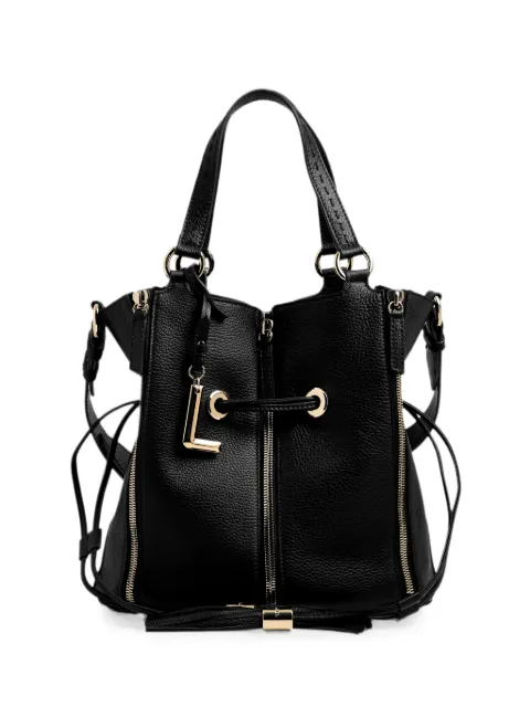 Lancel medium Premier Flirt leather bucket bag Black A1409810TU