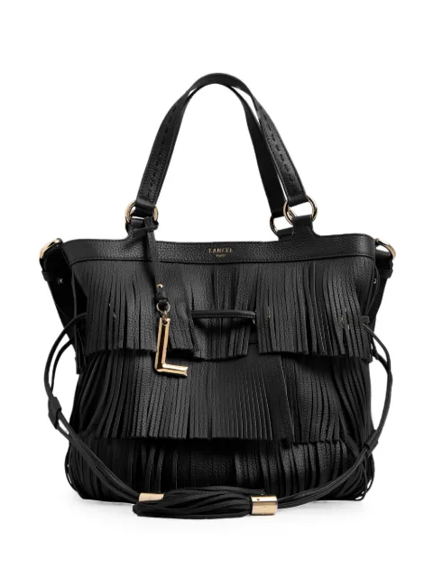 Lancel medium Premier Flirt fringed bucket bag Black A1409510TU