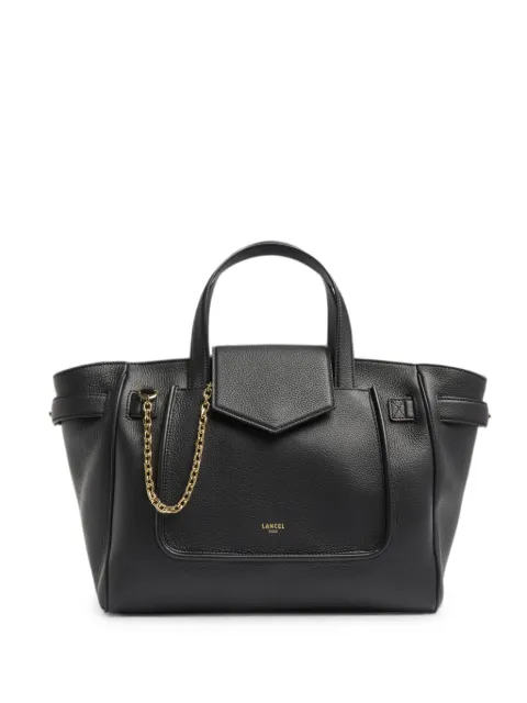 Lancel medium Thea grained leather tote bag Black A1422210TU