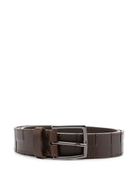 Peserico textured leather belt Brown R72037C0CC801