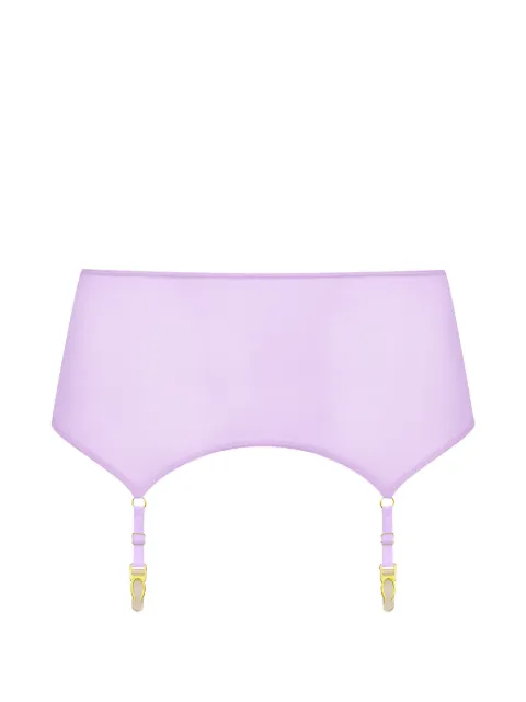 Maison Close Double Sens sheer suspender belt Purple 564916