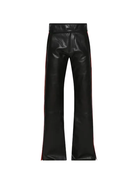 MARKING DISTANCE Easyrider leather trousers Black MD6SMT08APPE091999