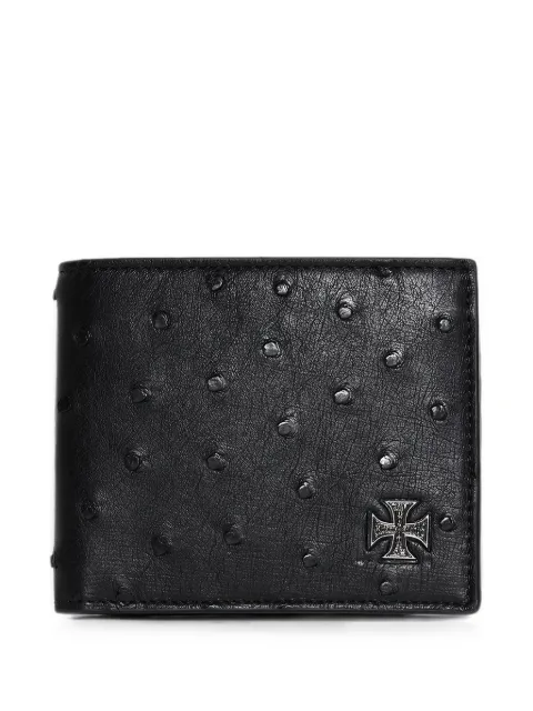 Enfants Riches Déprimés Croix de Fer ostrich-leather wallet Black 100535