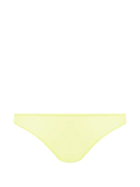 Maison Close Double Sens logo-print briefs Yellow 564836