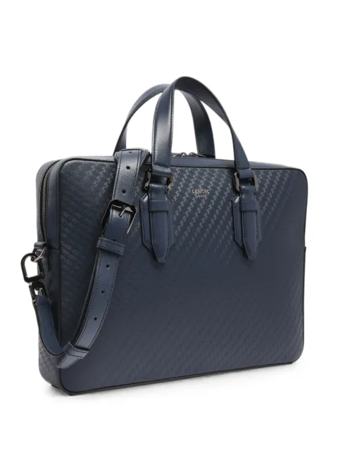 Lancel Charlie monogram-embossed laptop bag Blue A143014DTU