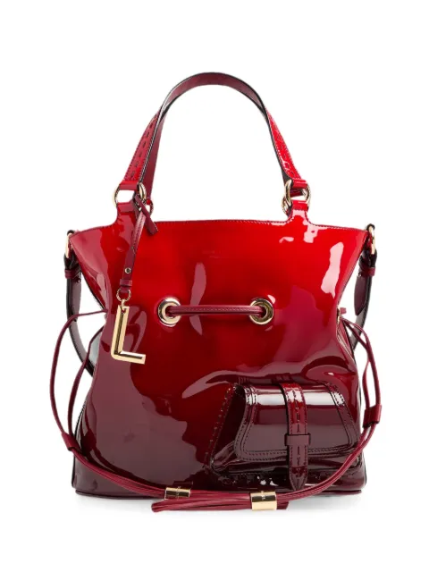 Lancel medium Premier Flirt leather bucket bag Red A1410630TU