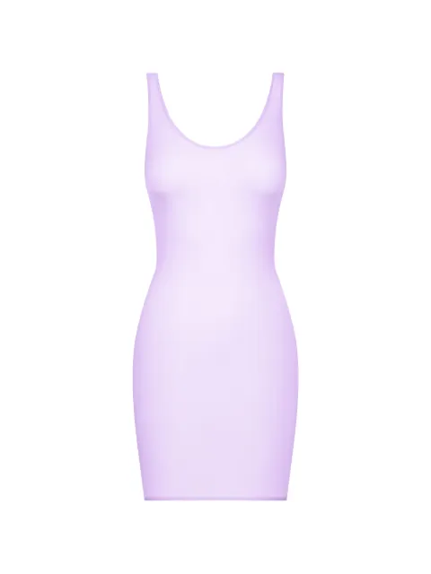 Maison Close Double Sens backless sheer mini dress Purple 564901