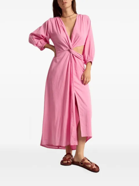 mare di latte midi Aurore cutout dress Pink 26FM363