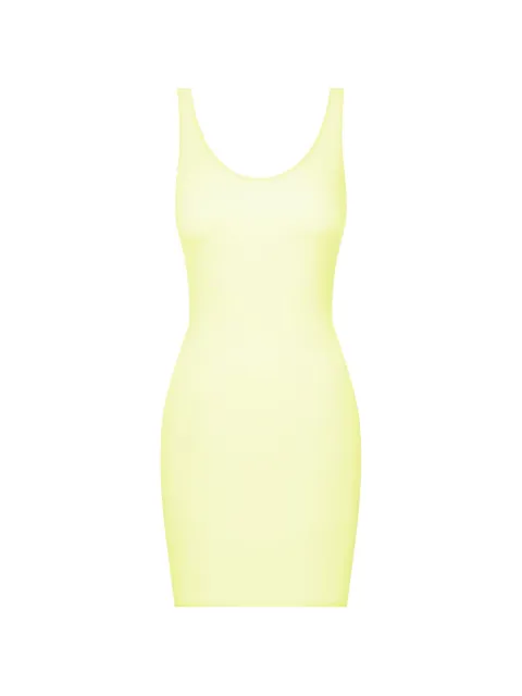 Maison Close Double Sens backless sheer mini dress Yellow 564911