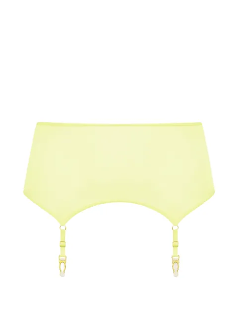 Maison Close Double Sens sheer suspender belt Yellow 564926