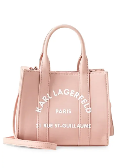 Karl Lagerfeld logo-print mini tote bag Pink A3W50118506