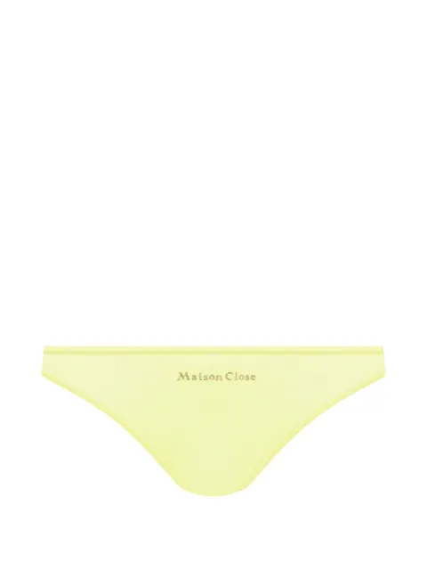 Maison Close Double Sens cut-out briefs Yellow 564851