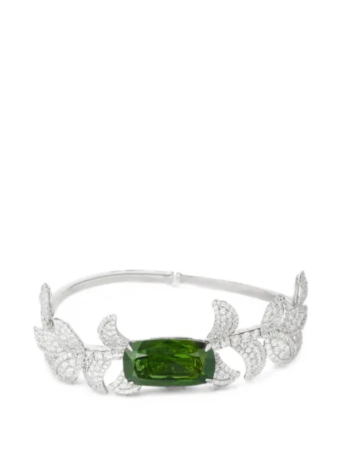 Mio Harutaka Ivy green tourmaline and diamond bracelet Silver MHBRIVYGT14539