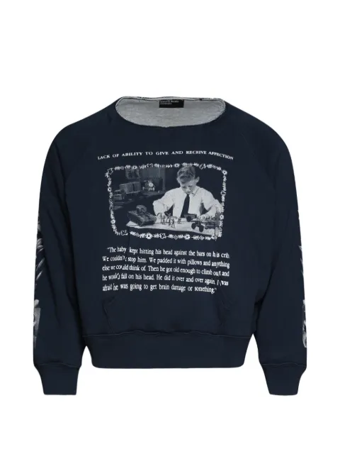Enfants Riches Déprimés raglan-sleeve graphic-print sweater Blue 020530
