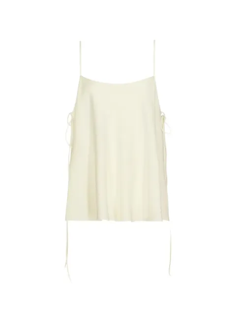 Alaïa side-tie blouse Neutrals AA9H1545W201D