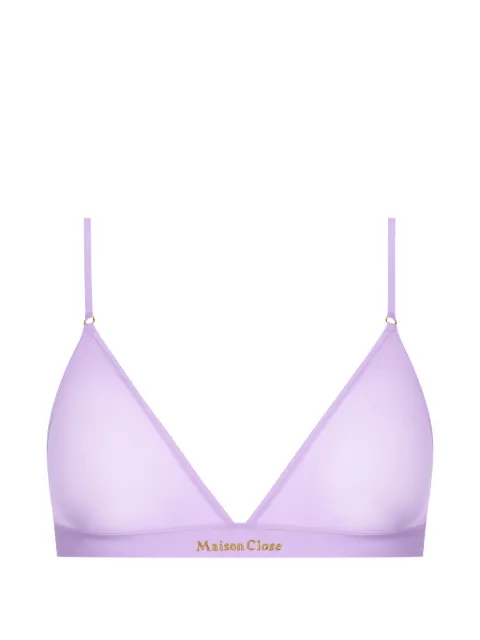 Maison Close Double Sens sheer triangle bra Purple 564748