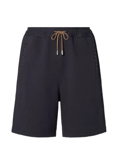 FENDI cotton drawstring track shorts Blue FB1138AUPBF0QB0F0QB0