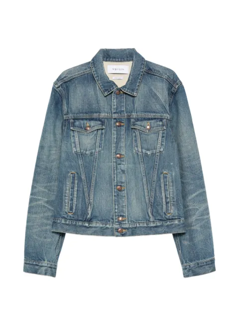 Alexander McQueen faded-effect denim jacket Blue 868432QYAB1