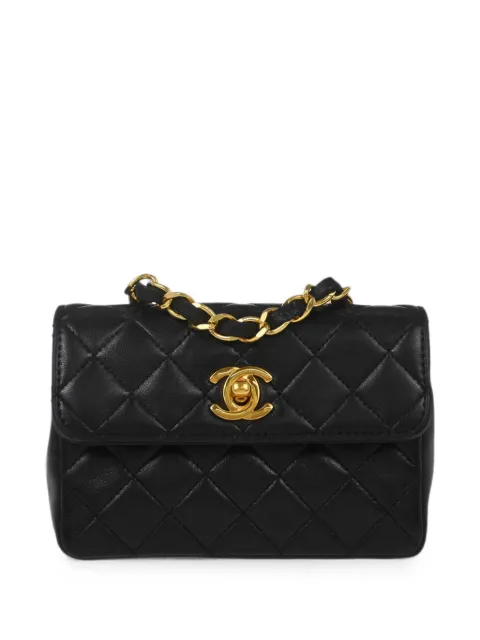 CHANEL Pre-Owned 1990 Straight Flap shoulder bag Black 187585