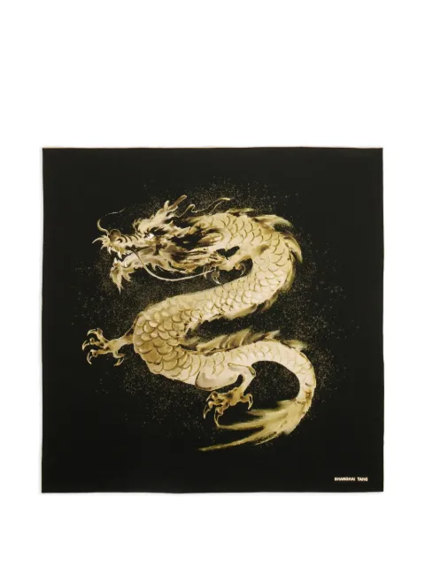 Shanghai Tang Watersky dragon-print scarf Black Z5HAS488AN