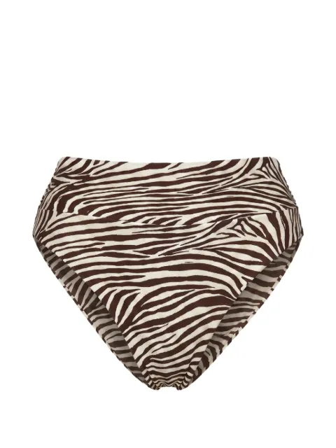 Nicholas Nerea high-waist bottoms - graphic zebra Brown S26SB179NB