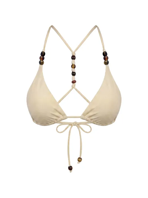 Nicholas Rita racerback bikini top - lemon Neutrals S26SB175NB