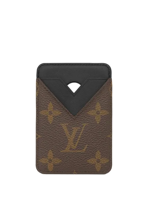 Louis Vuitton Pre-Owned 2024 Monogram Macassar Magnetic card holder Brown TJO18EMBR884XUQR