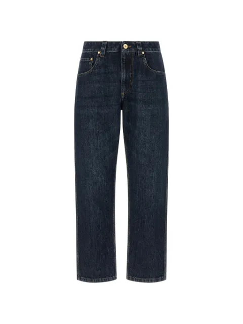 Brunello Cucinelli Shiny Bartack straight-leg jeans Blue MA095P5847C9370