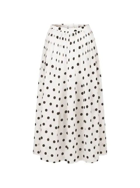 Nicholas Marit midi skirt w/ pleated waist White S26S0973SB