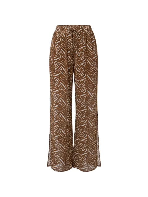Nicholas Lise pants abstract animal Brown S26P0781PS