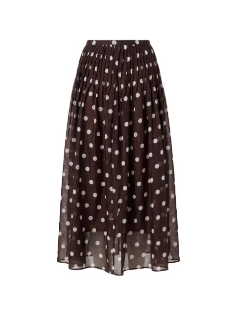 Nicholas Marit skirt espresso ivory polka-dot Brown S26S0973SB
