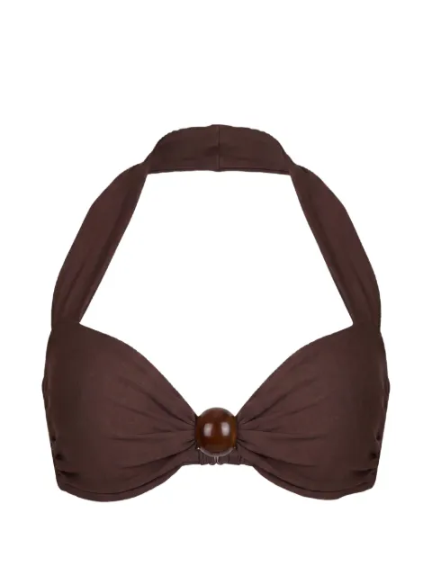 Nicholas Sirena halter bikini top - espresso Brown S26SB173NB