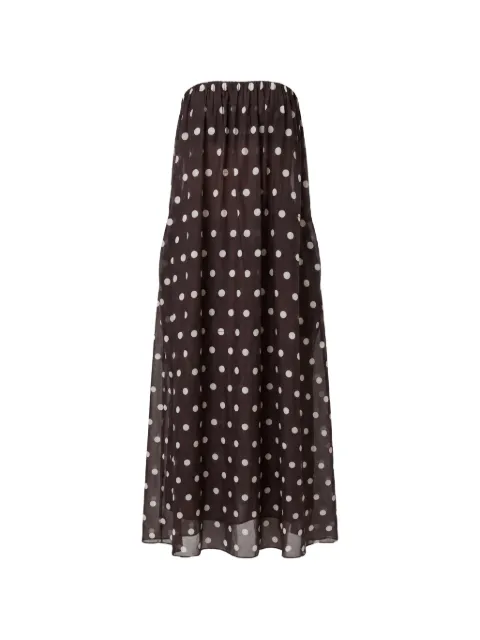 Nicholas Lindy strapless maxi tent dress Brown S26D2939SB