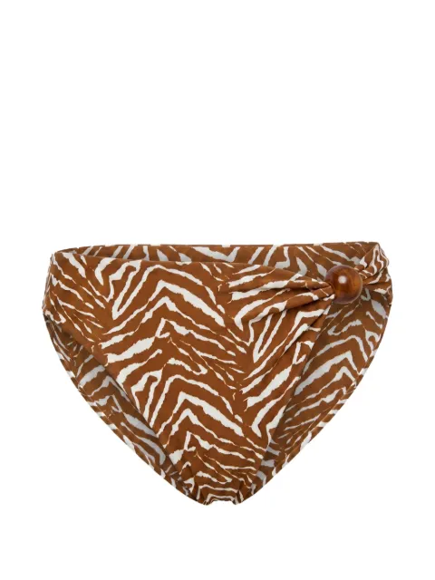 Nicholas Salina bikini bottoms - abstract animal Brown S26SB184NB