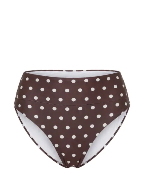 Nicholas Nerea bottom - espresso ivory polka dot Brown S26SB179NB