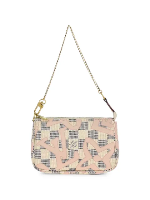 Louis Vuitton Pre-Owned 2017 Mini Pochette Damier Azur Tahitienne shoulder bag White 178165
