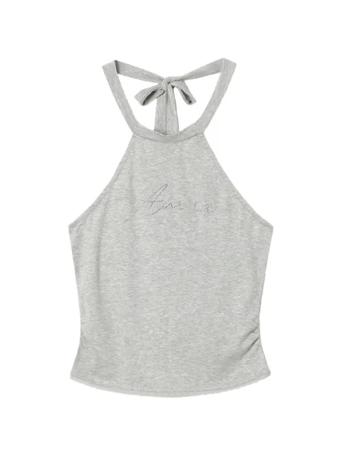 b+ab crystal-embellished halterneck top Grey 6U687AS