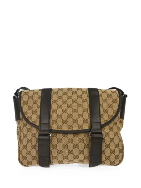Gucci Pre-Owned 1990-2000s GG Supreme shoulder bag Brown 187498